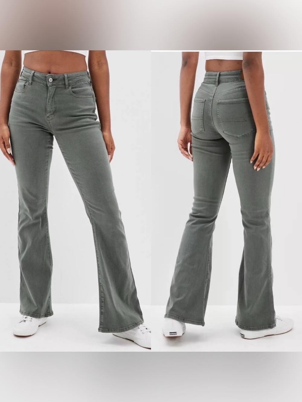 New! American Eagle Outfitters Stretch Super High Rise Flare Leg Jeans